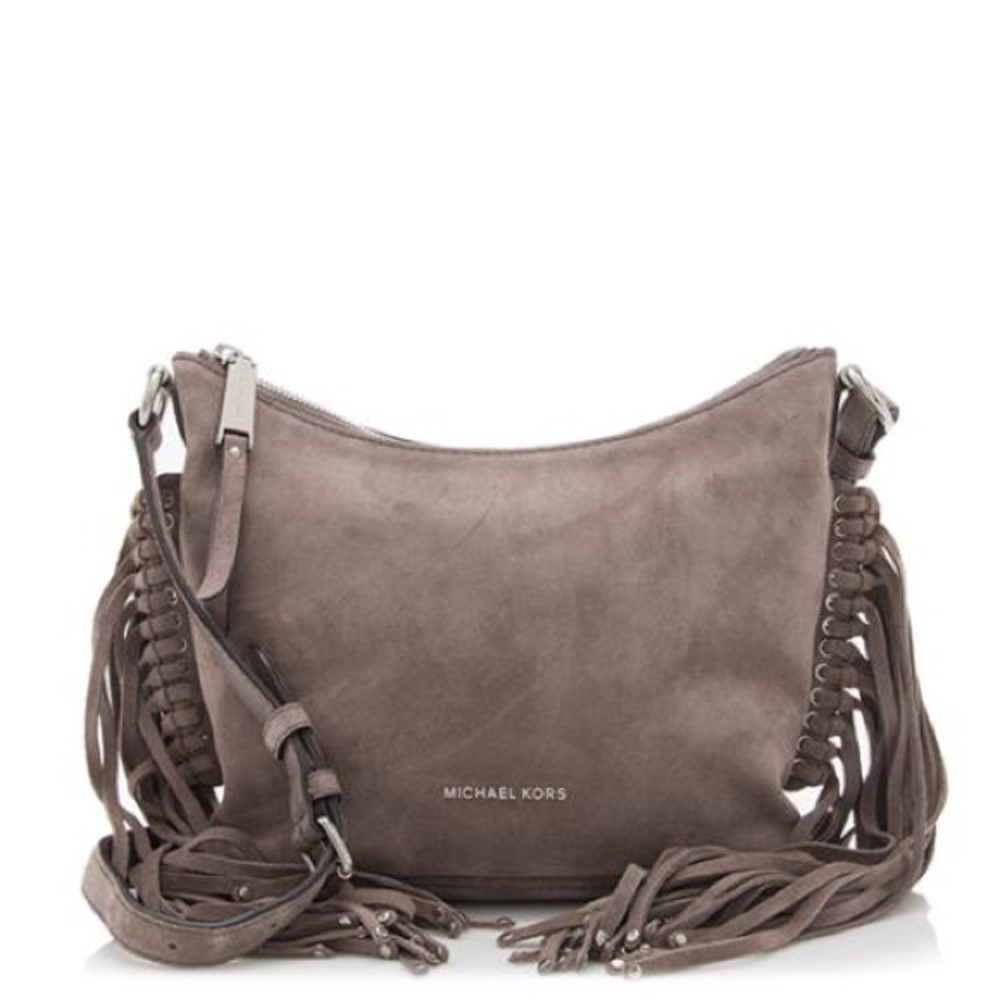 Michael Kors Billy Medium Fringe Suede Crossbody